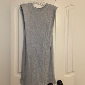 Light gray Aritzia (Babaton) Shoulder pad Dress